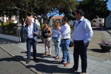 Visita del senador socialista Ramón Morales a Telde (Foto TA)